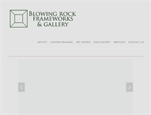 Tablet Screenshot of blowingrockgalleries.com